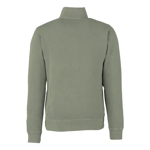 J. America Pigment-Dyed Fleece Quarter-Zip Pullover... from ASI 84358 S&S Activewear