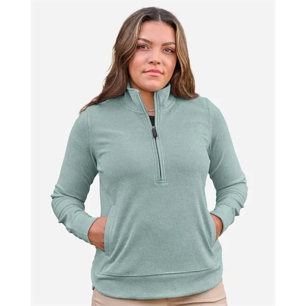 J. America Women's Element Fleece Quarter-Zip Sweatshirt... from ASI 84358 S&S Activewear