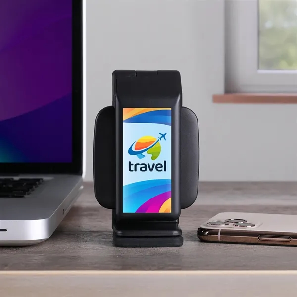 Clamp-style magnetic phone holder with pivoting head adjusts to any angle... from ASI 61966 HPG / HandStands HPG Gold