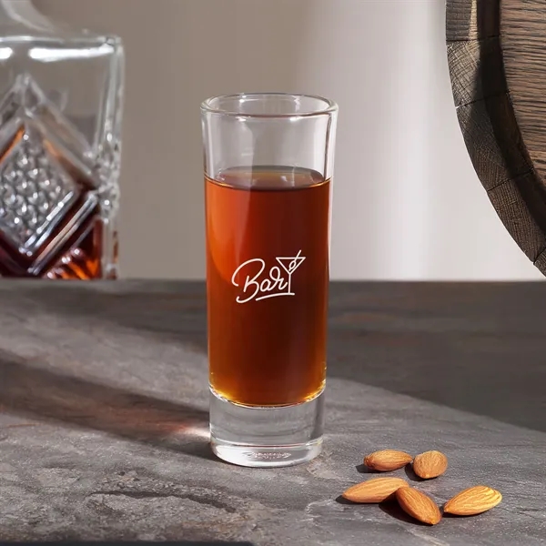 Sleek 2 oz. tall shot glass, perfect for parties, tastings, and... from ASI 61966 HPG / Best Promotions USA