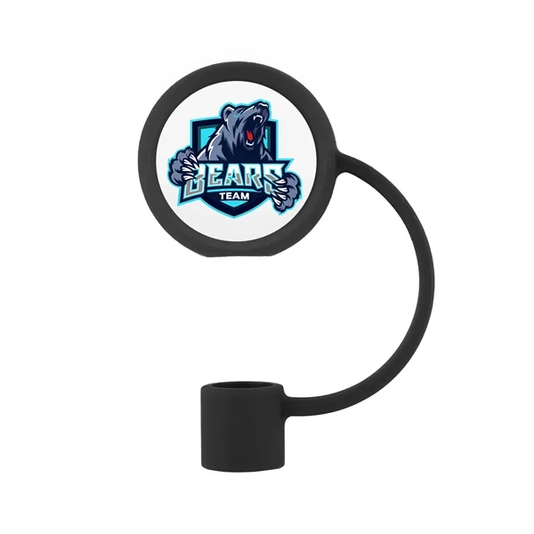 Flexible silicone straw topper keeps drinks covered, clean, and perfect for... from ASI 61966 HPG / Best Promotions USA