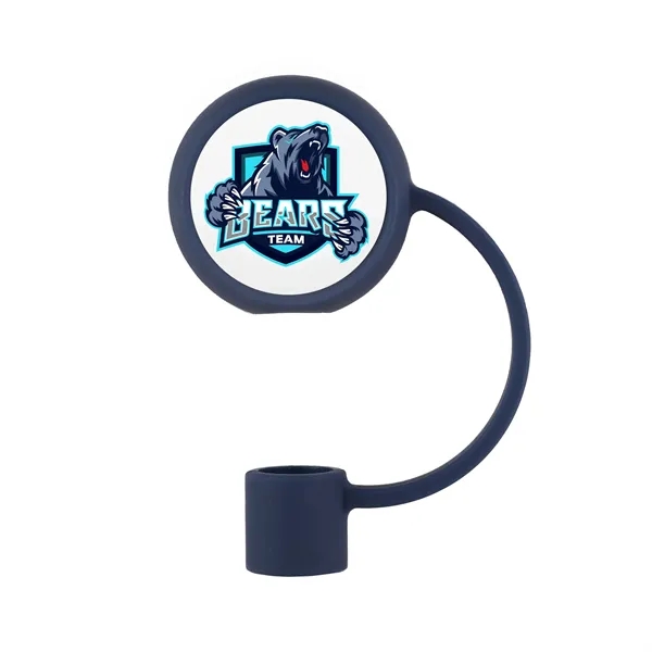 Flexible silicone straw topper keeps drinks covered, clean, and perfect for... from ASI 61966 HPG / Best Promotions USA