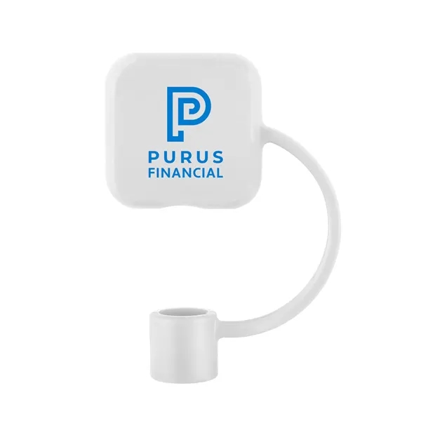 Flexible square silicone straw topper keeps drinks covered, clean, and perfect... from ASI 61966 HPG / Best Promotions USA