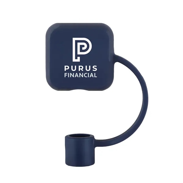 Flexible square silicone straw topper keeps drinks covered, clean, and perfect... from ASI 61966 HPG / Best Promotions USA