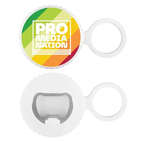 Fidget spinner bottle opener with clip spins and clicks, combining fun... from ASI 61966 HPG / Best Promotions USA