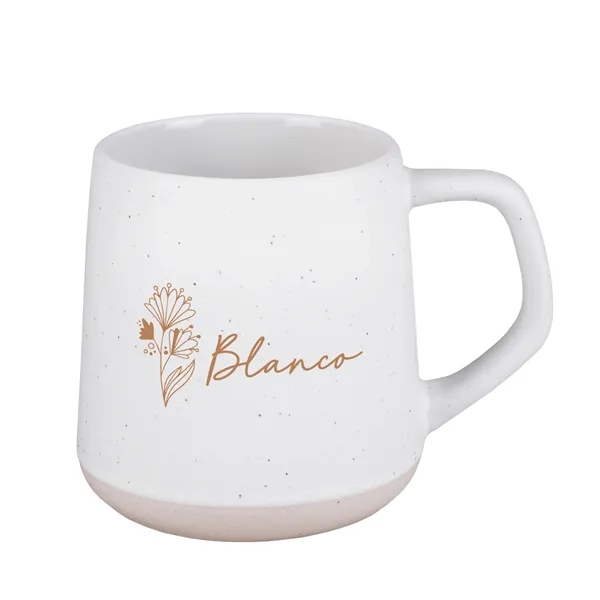 13.5 oz. speckled ceramic mug with outward taper, sturdy clay base,... from ASI 61966 HPG / Best Promotions USA