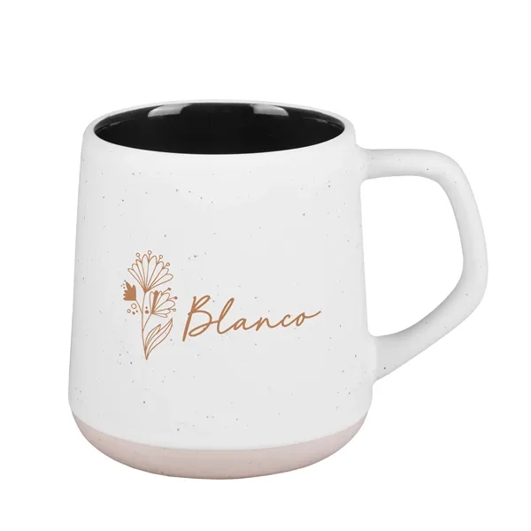13.5 oz. speckled ceramic mug with outward taper, sturdy clay base,... from ASI 61966 HPG / Best Promotions USA