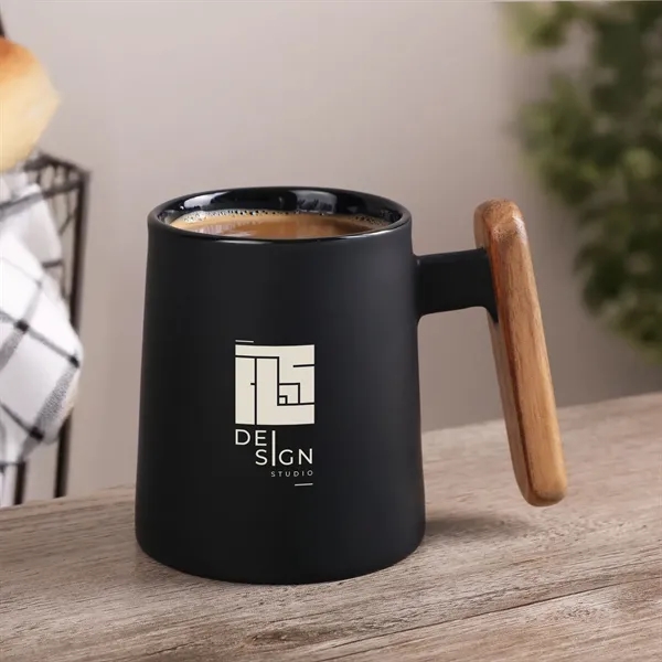 11 oz. ceramic mug with sleek tapered shape, matte finish, and... from ASI 61966 HPG / Best Promotions USA