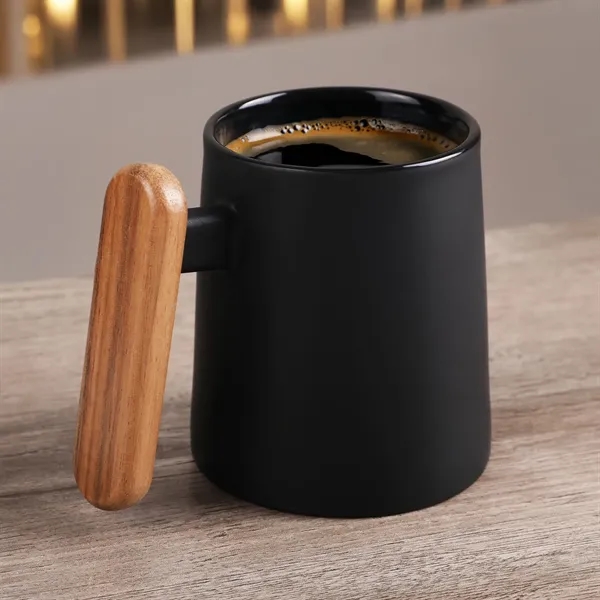 11 oz. ceramic mug with sleek tapered shape, matte finish, and... from ASI 61966 HPG / Best Promotions USA
