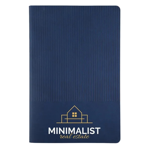 Round, spinal-bound notebook with textured cover lays completely flat for effortless... from ASI 61966 HPG / HandStands HPG Gold