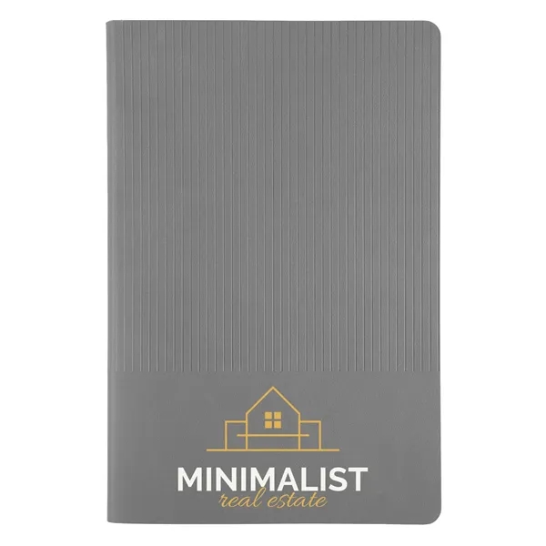 Round, spinal-bound notebook with textured cover lays completely flat for effortless... from ASI 61966 HPG / HandStands HPG Gold