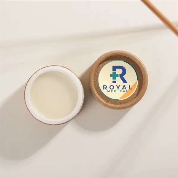 Recyclable kraft paper tin filled with 10 grams of all-natural lip... from ASI 61966 HPG / Mixie