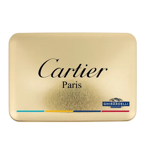 Gift Tin with Ghirardelli Chocolate Squares... from ASI 44900 NC Custom (CI/Lanco) / Chocolate Inn