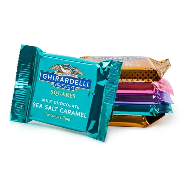 Tote Box with Ghirardelli Chocolate Squares... from ASI 44900 NC Custom (CI/Lanco) / Chocolate Inn