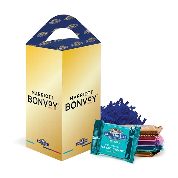 Tote Box with Ghirardelli Chocolate Squares... from ASI 44900 NC Custom (CI/Lanco) / Chocolate Inn