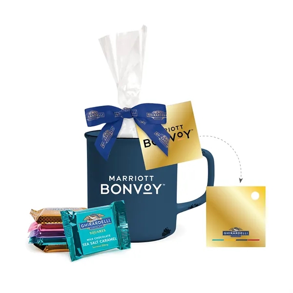 Ghirardelli Mug Drop with 17oz Camp Mug... from ASI 44900 NC Custom (CI/Lanco) / Chocolate Inn