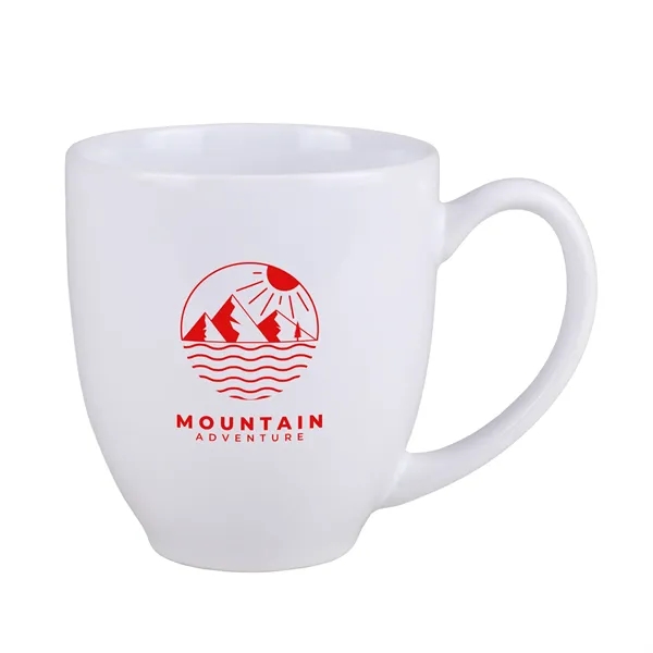 15 oz. ceramic bistro mug with classic C-handle, perfect for coffee,... from ASI 61966 HPG / Best Promotions USA
