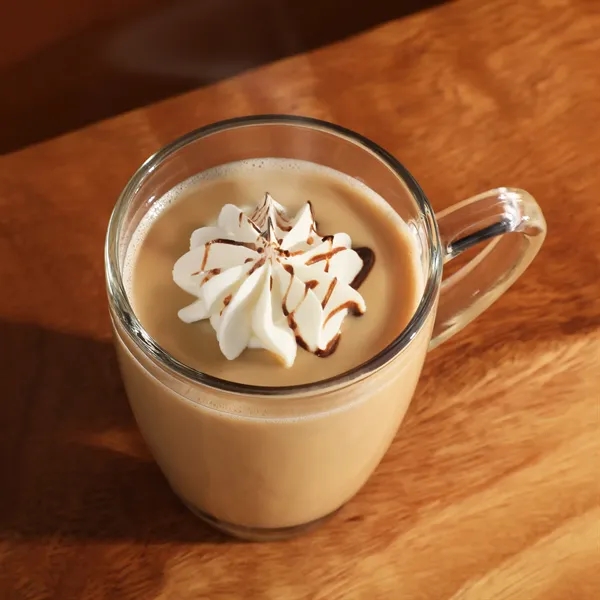 Classic 11 oz. glass bistro mug with a wide body and... from ASI 61966 HPG / Best Promotions USA