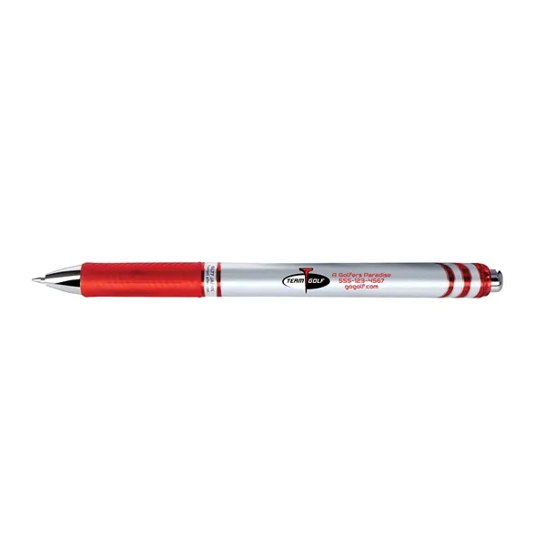 Retractable Liquid Gel Ink pen with 0.7mm medium metal tip in... from ASI 77240 Pentel Of America LTD / Pentel®