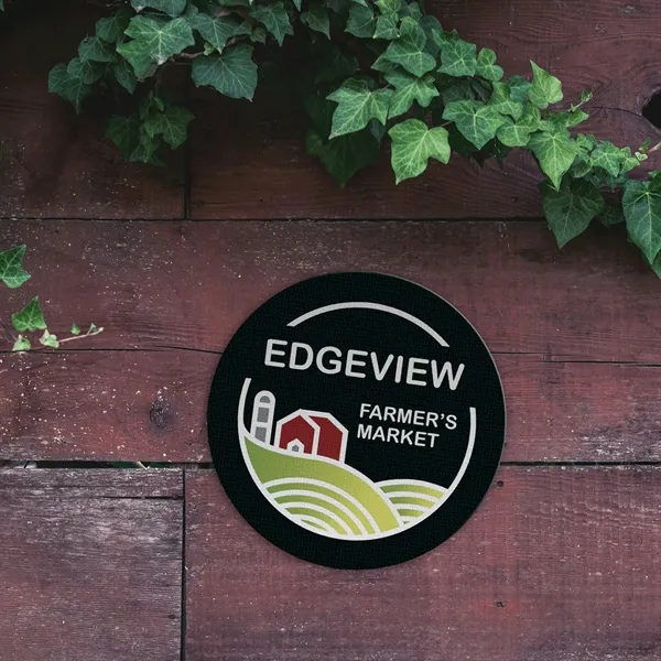 4.75" Diameter round jar opener made of rubber, with a full-color... from ASI 54040 Fey Promo / Mi Line by Fey