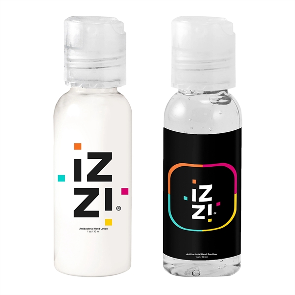 Gift kit containing antibacterial hand sanitizer and a 1 oz. bottle... from ASI 90807 Tekweld