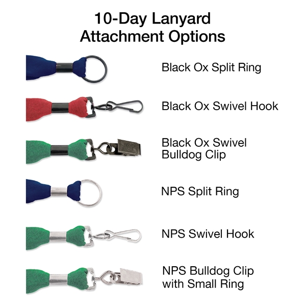 5-Day Rush available! Custom tubular lanyards with a great selection of... from ASI 79898 Promovision / PROMOVISION
