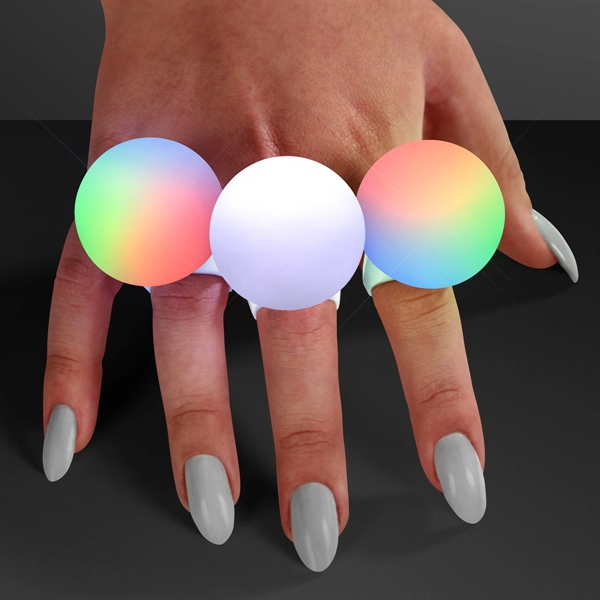 Blank or imprinted. LED Deco Ball Ring with Lights.... from ASI 34194 ALightPromos / Alight Promotional Products