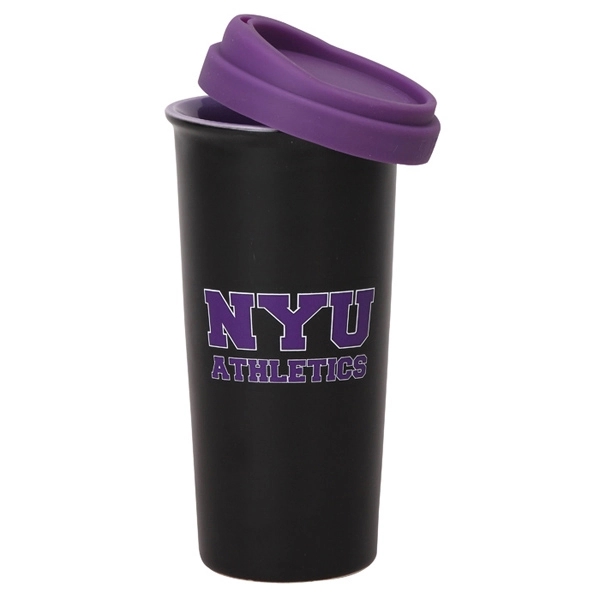 14 oz. Double Wall Two-Tone Ceramic Mug.... from ASI 40261 Berney-Karp Inc / Creative Source