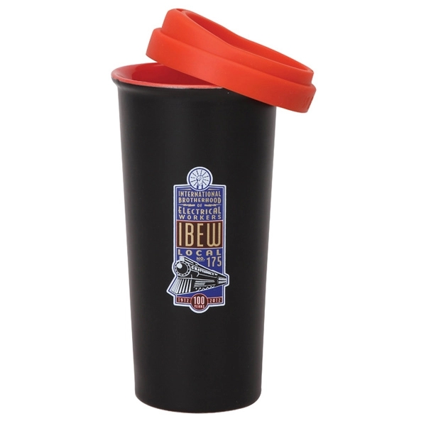 14 oz. Double Wall Two-Tone Ceramic Mug.... from ASI 40261 Berney-Karp Inc / Creative Source