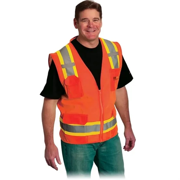 Two Tone 6 Pocket Surveyors Vest... from ASI 89320 Starline USA Inc