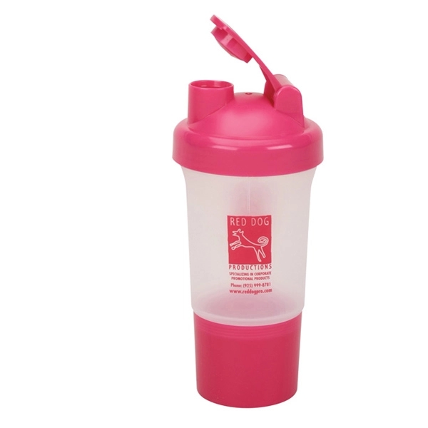 17 ounce protein / vitamin shaker bottle with filter screen, jack,... from ASI 40261 Berney-Karp Inc / Creative Source