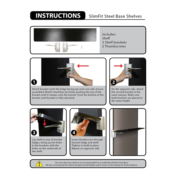 Wooden shelves with brackets for SlimFit Steel Base Kit... from ASI 80228 Quinn
