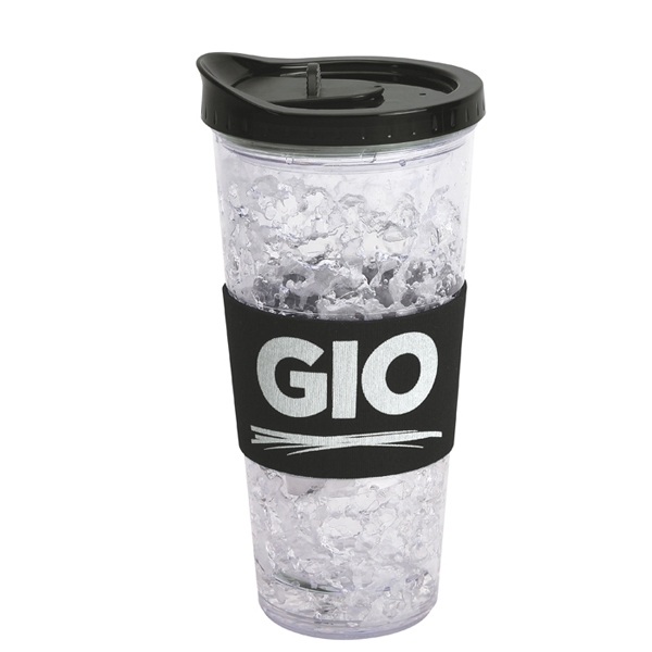 16 oz. acrylic freeze mug with slide open / close lid... from ASI 40261 Berney-Karp Inc / Creative Source