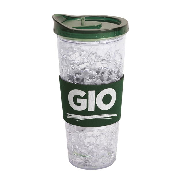 16 oz. acrylic freeze mug with slide open / close lid... from ASI 40261 Berney-Karp Inc / Creative Source