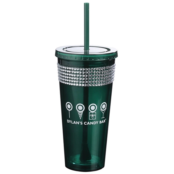 20 oz. acrylic tumbler with bling strip, 2 in 1 propeller... from ASI 40261 Berney-Karp Inc / Creative Source
