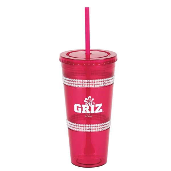 20 oz. cup with 2 in 1 propeller straw and stirrer.... from ASI 40261 Berney-Karp Inc / Creative Source