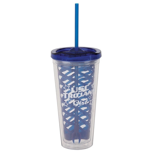 20 oz. infuser with inner fruit basket and fork straw.... from ASI 40261 Berney-Karp Inc / Creative Source