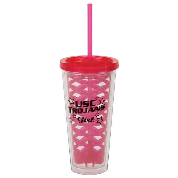 20 oz. infuser with inner fruit basket and fork straw.... from ASI 40261 Berney-Karp Inc / Creative Source