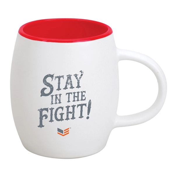 14 oz. 2-Tone/White Matte mug.... from ASI 40261 Berney-Karp Inc / Creative Source