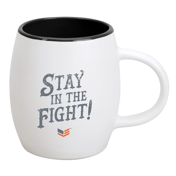 14 oz. 2-Tone/White Matte mug.... from ASI 40261 Berney-Karp Inc / Creative Source