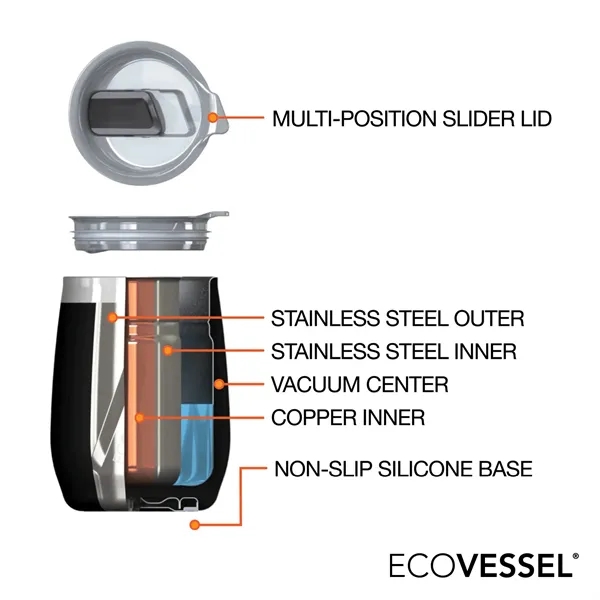 EcoVessel® Port 10 oz. Vacuum Insulated Wine Tumbler... from ASI 67866 Logomark/Valumark