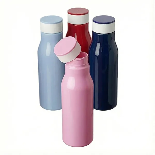 Soft plastic water bottle with twist-off cap of 25 oz capacity... from ASI 37218 Athena Promo (tm)