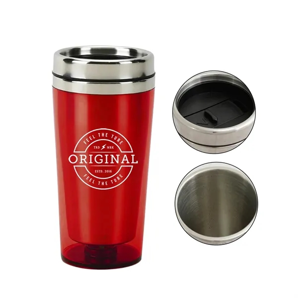 16 oz. travel mug and tumbler. Ideal for Independence day, patriotic... from ASI 41511 Brainchild USA Inc / BrainChild Gift Club