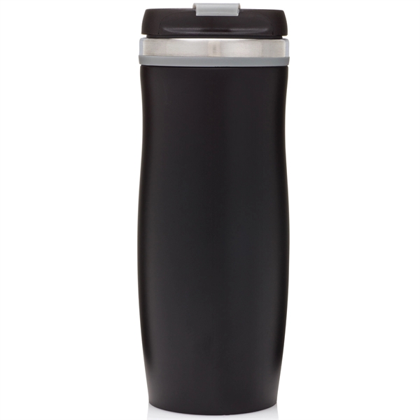 16 oz. stainless steel tumbler with matted textured finish, threaded snap-fit... from ASI 39820 Opusline (Benmex) / Opus Line