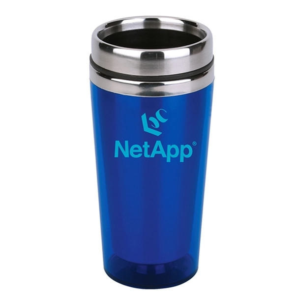 16 oz. travel tumbler with stainless steel inner liner, acrylic outer... from ASI 39820 Opusline (Benmex) / Opus Line