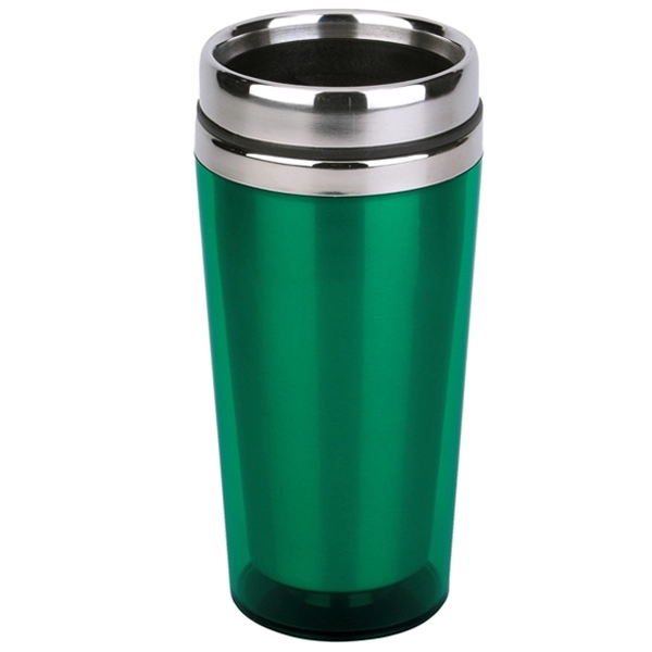 16 oz. travel tumbler with stainless steel inner liner, acrylic outer... from ASI 39820 Opusline (Benmex) / Opus Line