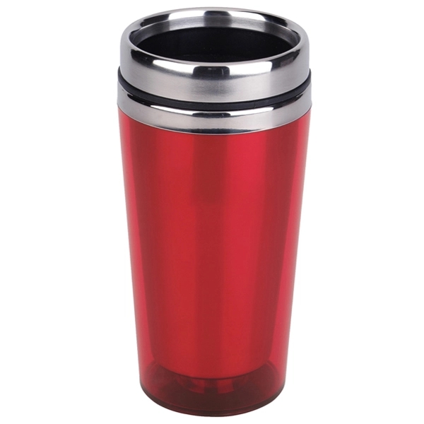 16 oz. travel tumbler with stainless steel inner liner, acrylic outer... from ASI 39820 Opusline (Benmex) / Opus Line