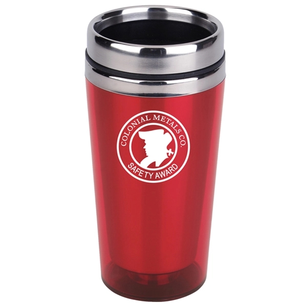 16 oz. travel tumbler with stainless steel inner liner, acrylic outer... from ASI 39820 Opusline (Benmex) / Opus Line