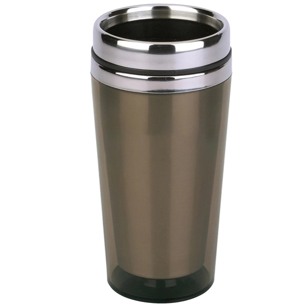 16 oz. travel tumbler with stainless steel inner liner, acrylic outer... from ASI 39820 Opusline (Benmex) / Opus Line