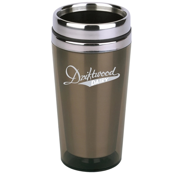 16 oz. travel tumbler with stainless steel inner liner, acrylic outer... from ASI 39820 Opusline (Benmex) / Opus Line
